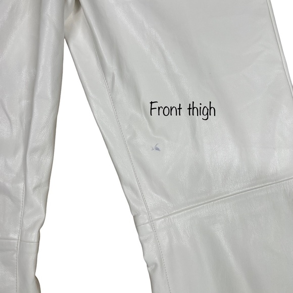 Alice + Olivia FLAWED Marshall Vegan Leather High Rise Cropped Pant NWT 8 - Picture 10 of 11